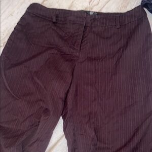 Super comfy flattering Pinstripe Brown Pants